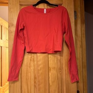 Lululemon Wunder Train Cropped Long Sleeve Shirt